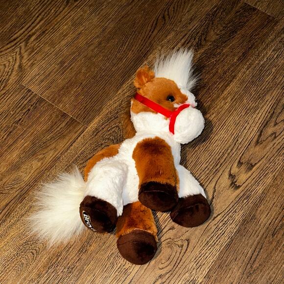 BREYER Bridle Buddies Pinto Plush Horse Pony White Brown 9" Weighted Soft - Picture 7 of 10